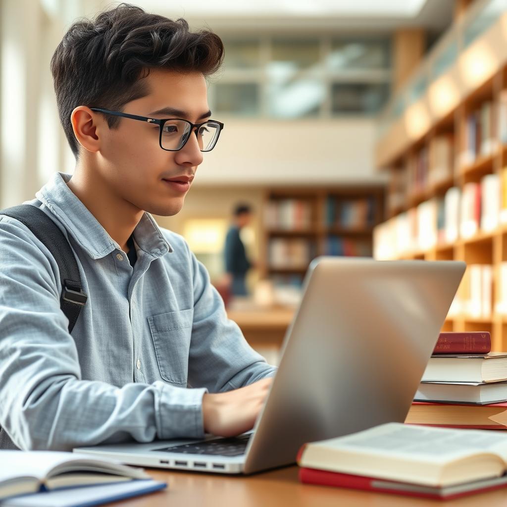 Mahasiswa menggunakan laptop di kampus untuk panduan lengkap membeli dan menggunakan laptop